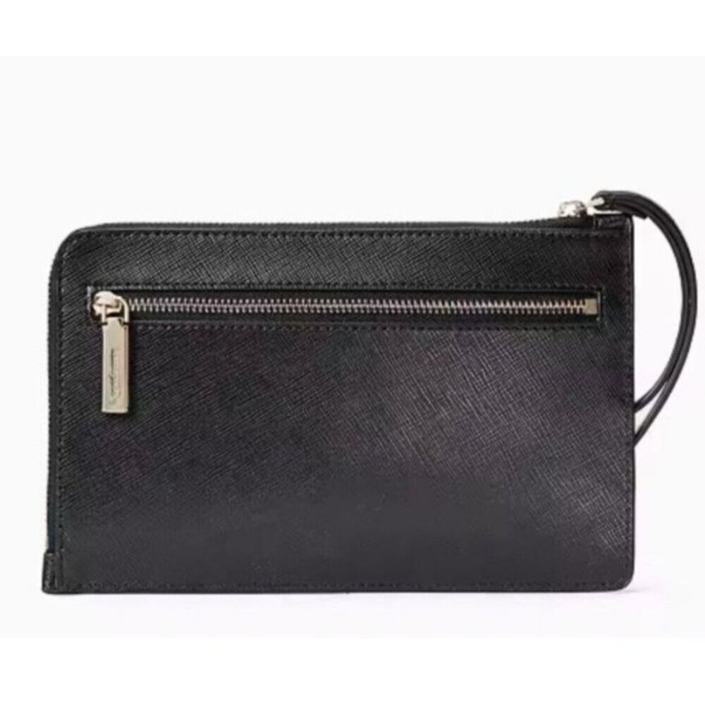 Kate Spade Purse + Wristlet Set Black Sadie North South Crossbody + Staci L Zip - Picture 14 of 16